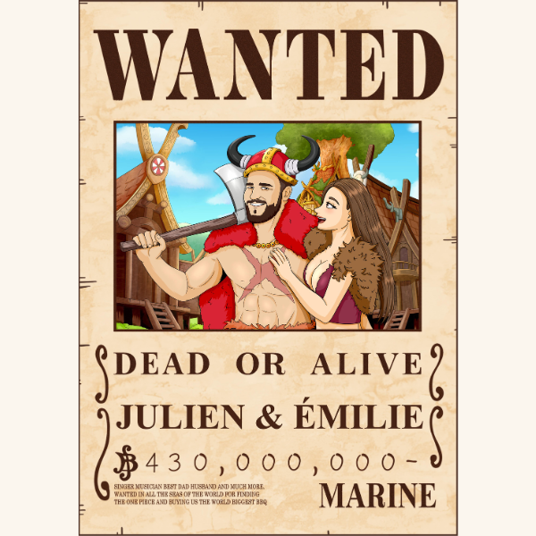 Wanted one piece poster